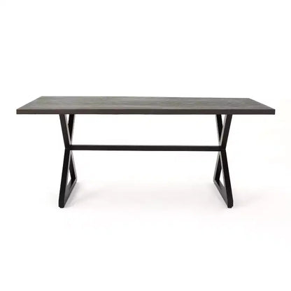 Christopher Knight Home Dion Set da pranzo da 7 pezzi in vimini e alluminio per esterni
