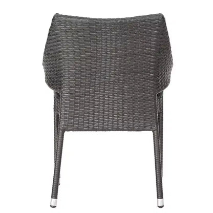 Christopher Knight Home Jerzie Set da Pranzo da Esterno 5 Pezzi in Legno di Acacia e Vimini