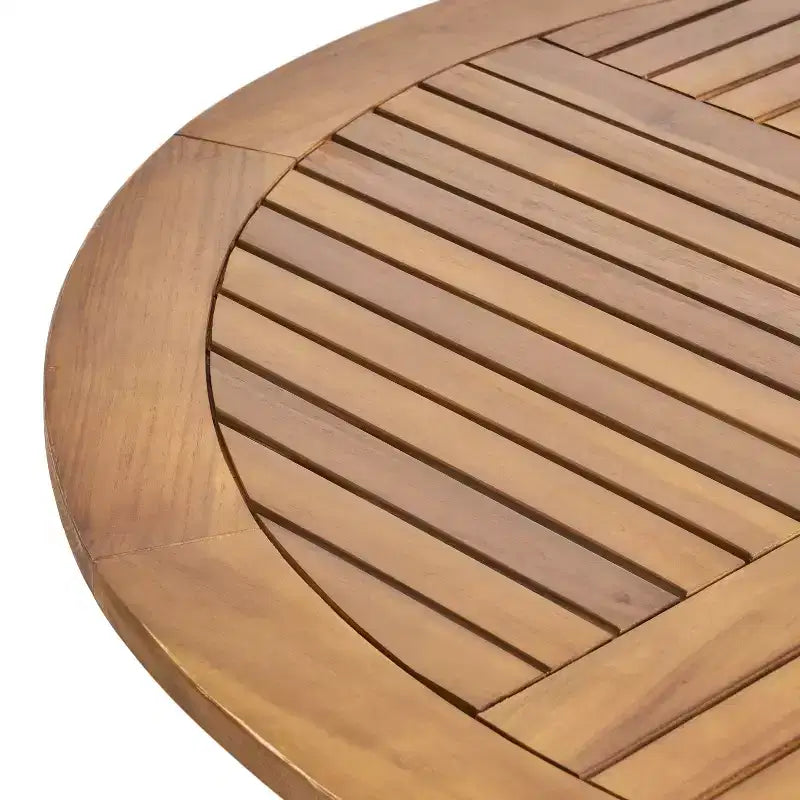 Christopher Knight Home Jerzie Set da Pranzo da Esterno 5 Pezzi in Legno di Acacia e Vimini