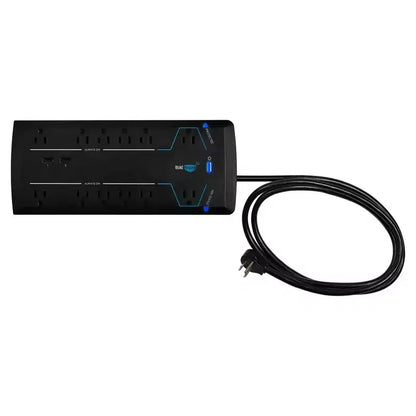 Yamaha R-N600abl Network Audio Receiver And Pb-12W 12 Outlet Smart Surge Protector