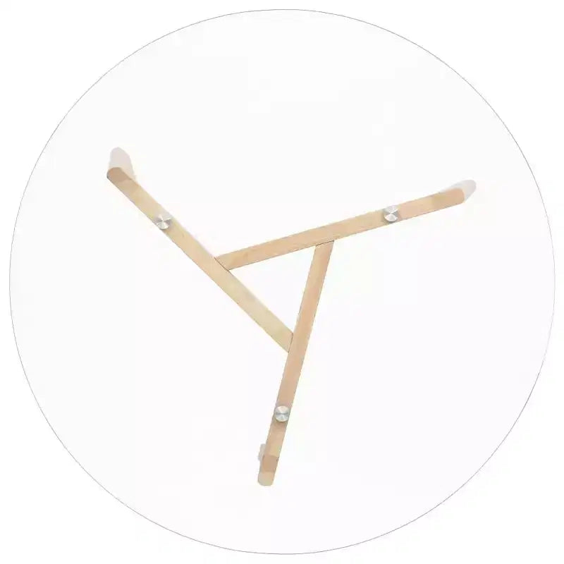 vidaXL Elegante Tavolo Rotondo da Pranzo con Piano in Vetro Temperato e Gambe in Legno Massello di Rovere per Cucina o Sala da Pranzo, Marrone Trasparente, Diametro 80 cm