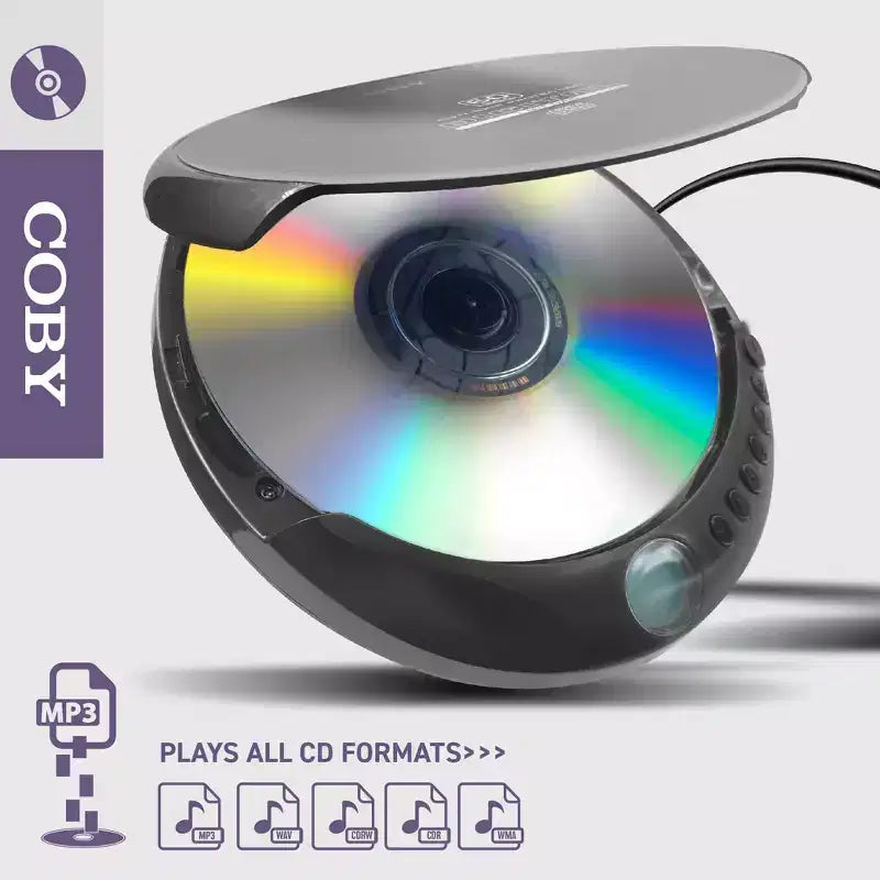 Lettore CD Portatile Coby con Cuffie