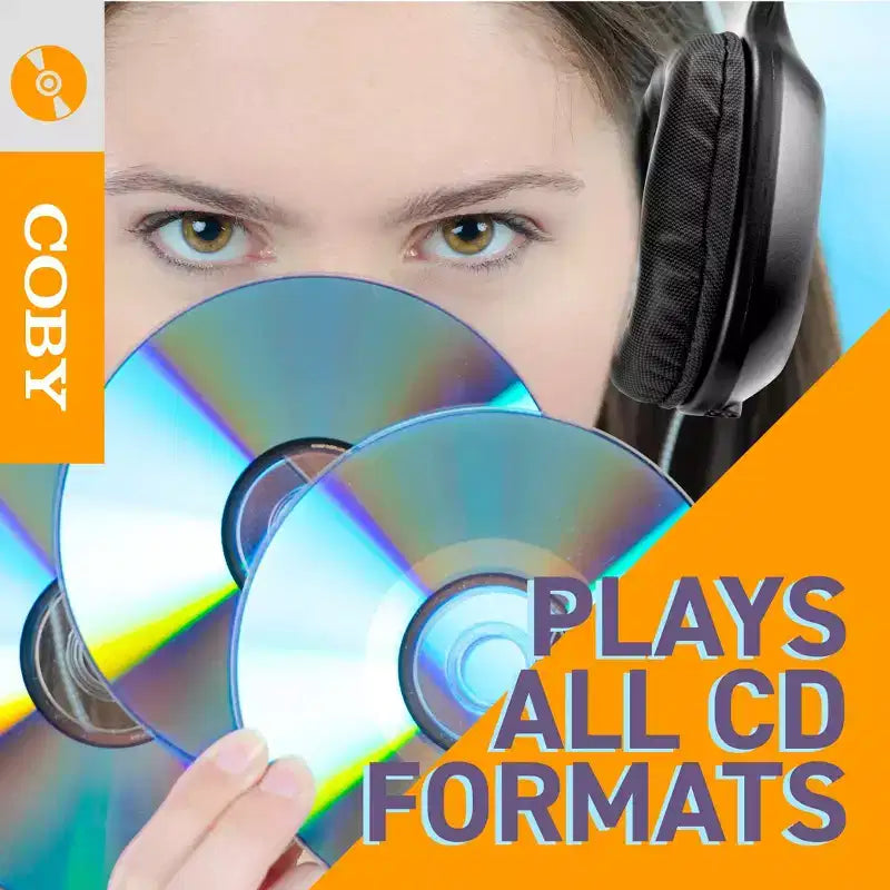 Lettore CD Portatile Coby con Cuffie