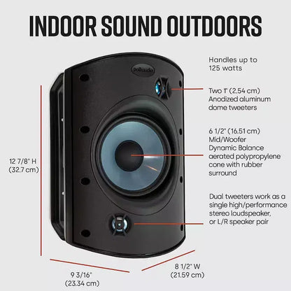 Polk Audio Atrium 8 Diffusori da esterno per tutte le stagioni - Coppia