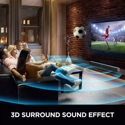 MOVSSOU Soundbar Bluetooth 80W Wireless Soundbar TV 32 pollici Divisibile 2 in 1 Soundbar Staccabile per Smart TV