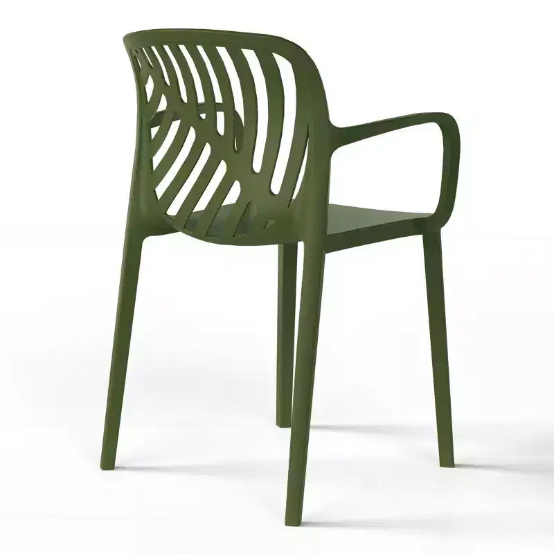WestinTrends Playa 5-Piece Outdoor Indoor Metal Patio Dining Table Set With Stackable Patio Arm Chairs