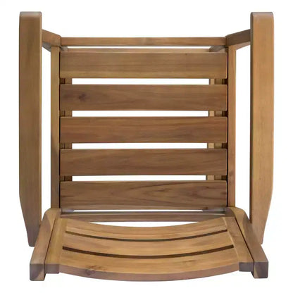 GDFStudio Brigitte Outdoor Acacia Wood 5 Piece Bar Set with Slatted Design
