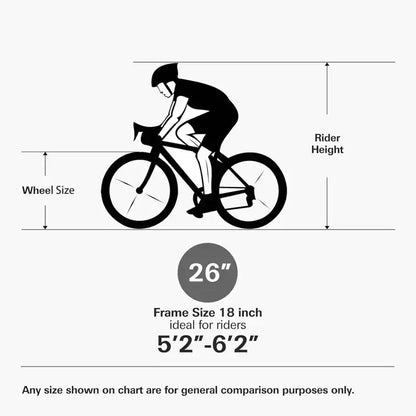 Hykolity 26/27.5-Inch Mountain Bike, Mens Womens, Steel Full Suspension, 18-Speed, Adjustable Saddle, Linear Pull Brakes, Alloy Rims