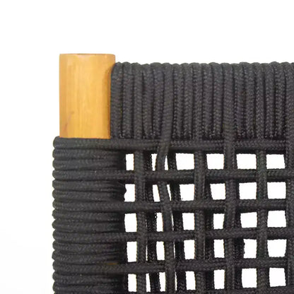 Christopher Knight Home Francesca Set da pranzo rustico da esterno 7 pezzi in legno di acacia con corda intrecciata e tavolo a doghe in rattan