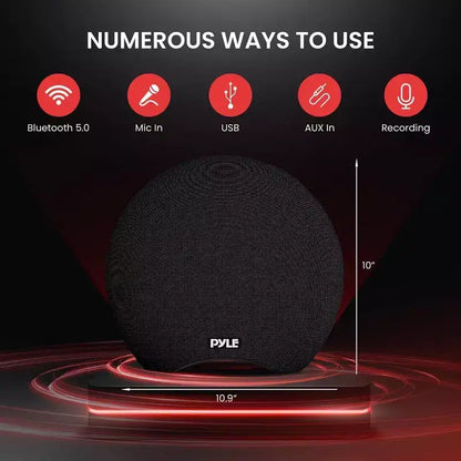 Pyle Dual 3 Portable Waterproof Bluetooth Speaker with Wireless Microphone - PNX8WPBK.6