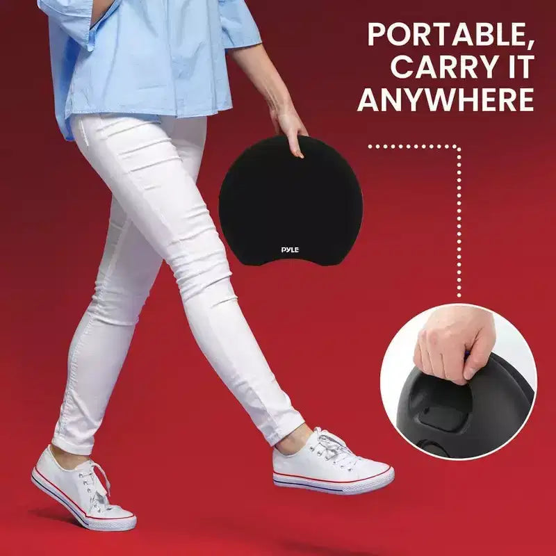 Pyle Dual 3 Portable Waterproof Bluetooth Speaker with Wireless Microphone - PNX8WPBK.6