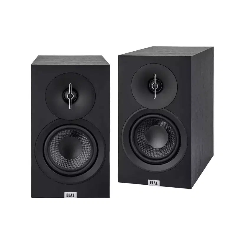 Elac Debut 3.0 Pacchetto diffusori da scaffale neri con subwoofer Debut da 12 pollici