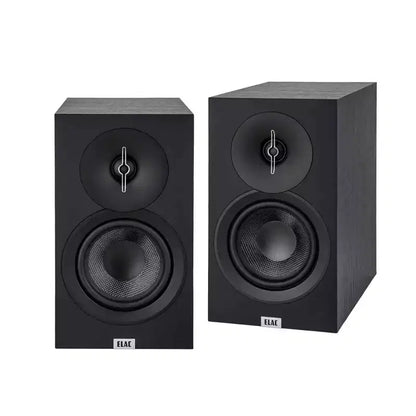 Elac Debut 3.0 Pacchetto diffusori da scaffale neri con subwoofer Debut da 12 pollici