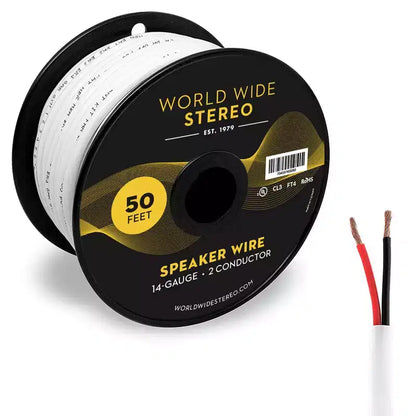 Polk Audio 265-RT Vanishing In Wall 3 Way Speaker Cable Bundle