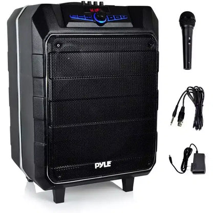 Pyle PWM1235BT Portable Bluetooth PA Speaker System Karaoke Microphone - Black