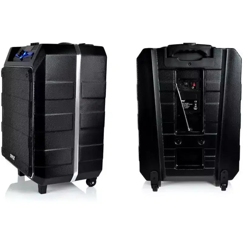 Pyle PWM1235BT Sistema Altoparlante PA Portatile Bluetooth con Microfono Karaoke - Nero