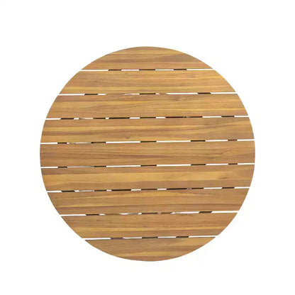 Christopher Knight Home Elara Set da Pranzo Rustico da Giardino 3 Pezzi in Legno con Sedie in Vimini Intrecciato