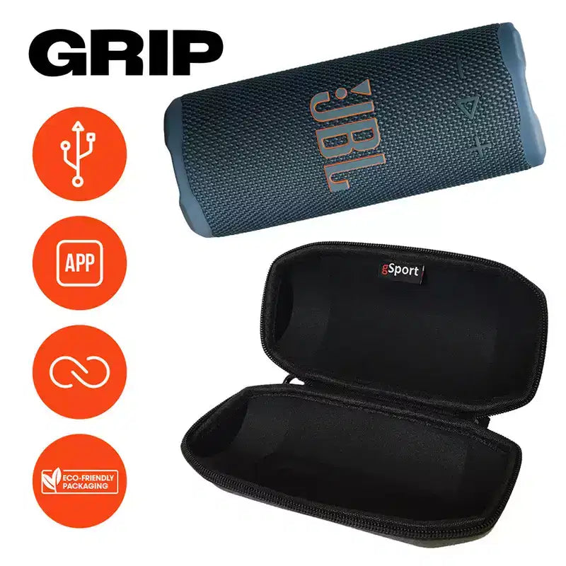 JBL Grip Compact Portable Bluetooth Speaker Bundle with gSport Case