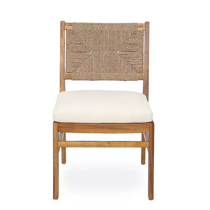 Christopher Knight Home Isidora 5 Piece Patio Rustic Acacia Wood Dining Set with Wicker Woven Chair