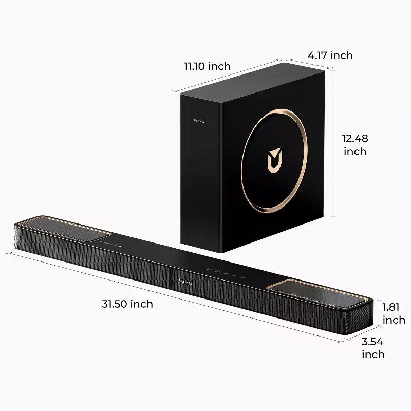 Soundbar ULTIMEA Skywave F30 3.1.2ch con Dolby Atmos per Smart TV, Home Theater, 300W