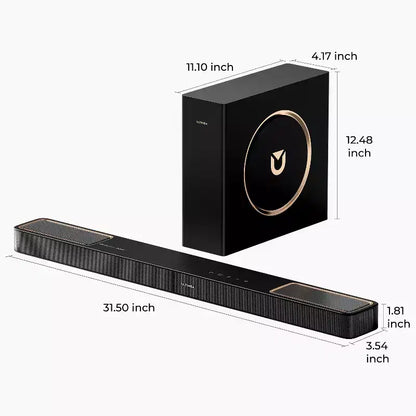 Soundbar ULTIMEA Skywave F30 3.1.2ch con Dolby Atmos per Smart TV, Home Theater, 300W
