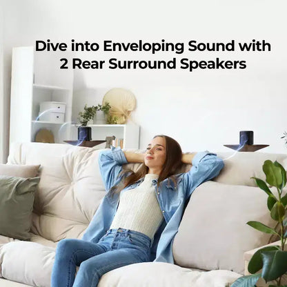 ULTIMEA Aura A50 Pro 5.1ch Sound Bar with Dolby Atmos, Subwoofer & 2 Surround Speakers, App Control