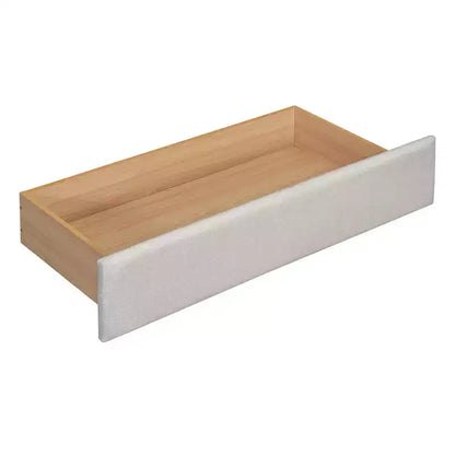 Whisen Upholstered Queen Platform Bed with Storage Drawers, Shelves, Trundle & Reading Lights