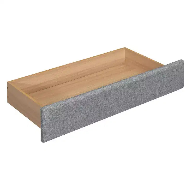Whisen Upholstered Queen Platform Bed with Storage Drawers, Shelves, Trundle & Reading Lights