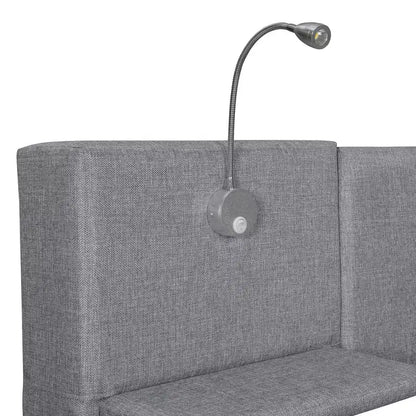 Whisen Upholstered Queen Platform Bed with Storage Drawers, Shelves, Trundle & Reading Lights