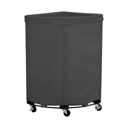 Seville Classics Heavy-Duty Rolling Corner Laundry Room Hamper
