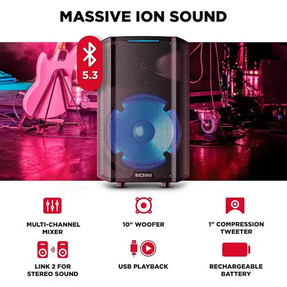 ION Trouper 300 Battery Powered Portable Speaker System