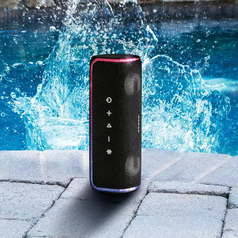 Ricondizionato: Altoparlante Bluetooth ION Slam Jam resistente alle intemperie con effetti sonori di batteria, nero - Ricondizionato dal produttore