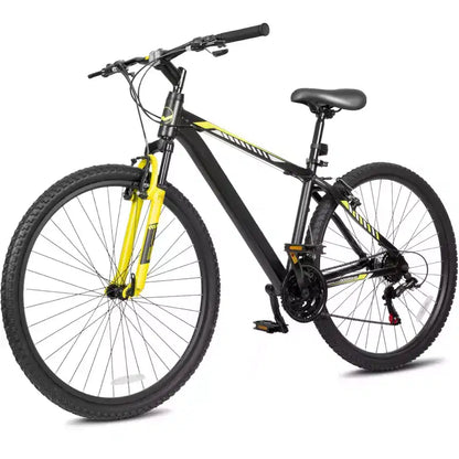Hykolity 29 inch Mountain Bike 29r MTB Sport Bicycle Large Bike Full Suspension Lightweight Outdoor Cycling for Adult Men Woman Neutral Gray