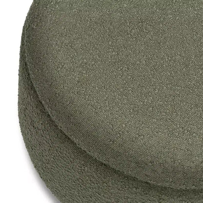 Poggiapiedi contenitore Namesake Tuffet con piedini a sfera in legno e coperchio sollevabile