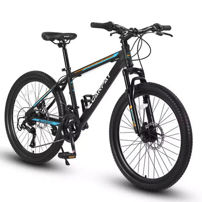 Okak 26IN Mountain Bike with 21 Speeds and Disc Brakes, Kids Dirt Bike with High-Carbon Steel Frame, Mens Bike for Adult & Teenagers