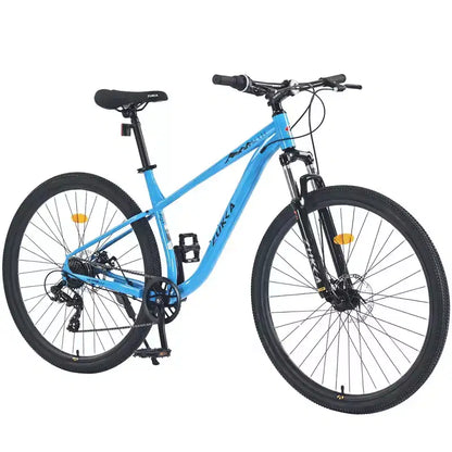 Okak 29IN Mountain Bike with 8 Speed System, Dirt Bike with Steel Frame and Front Suspension, Adult Bike for Men, Women, Boys and Girls