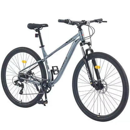 Okak 29IN Mountain Bike with 8 Speed System, Dirt Bike with Steel Frame and Front Suspension, Adult Bike for Men, Women, Boys and Girls