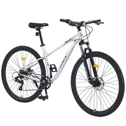 Okak 29IN Mountain Bike with 8 Speed System, Dirt Bike with Steel Frame and Front Suspension, Adult Bike for Men, Women, Boys and Girls