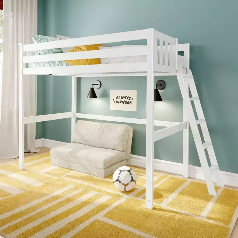 Classic Twin High Loft with Ladder on End