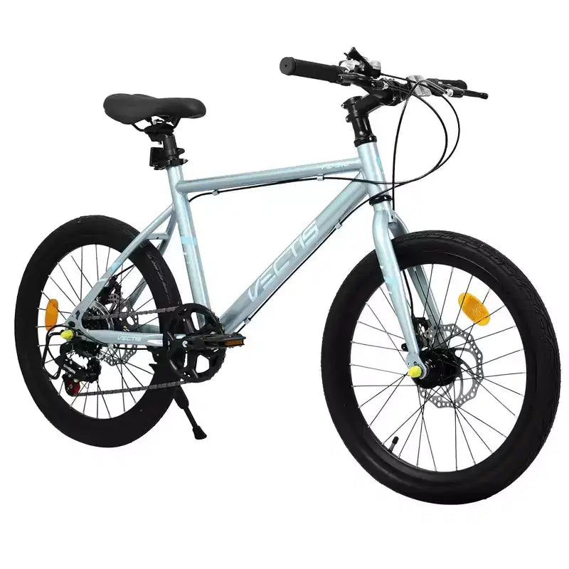 Okak Bici per Bambini 20 pollici con 7 velocità e telaio in acciaio, Bici per Bambini con doppi freni a disco e pneumatici da 1.75 pollici, Bici Cruiser per Bambini e Bambine