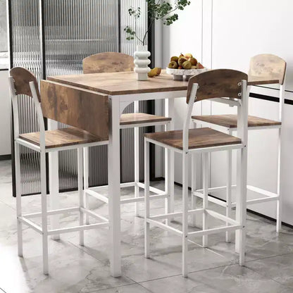 Okak Vintage Wood Extra Long Dining Table Set & Breakfast Nook Stools,Rectangular Dinette Set for Kitchen,Dining Room