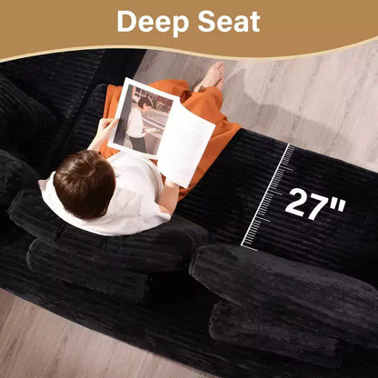 HOMLUX U-Shape Modular Sectional Sofa Couch, 27 Deep Seat Modern Minimalist Couches for Living Room, Style 5
