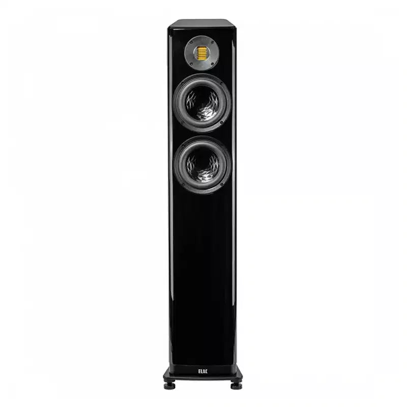 Elac VFS407.2-GB - 6 2.5-Way Floorstanding Speaker - Gloss Black, Sold Individually