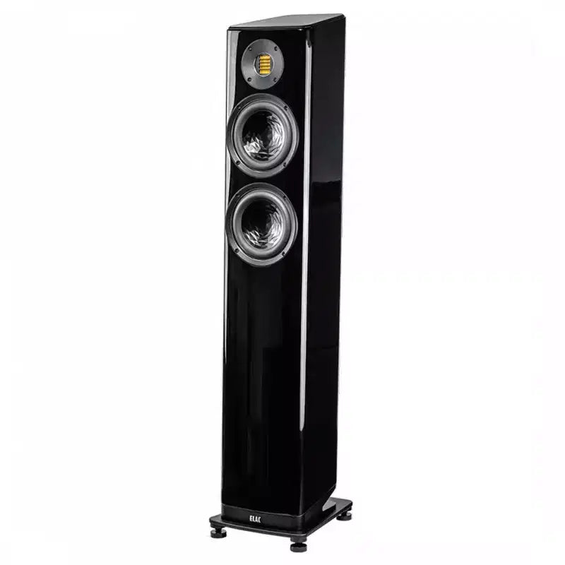 Elac VFS407.2-GB - 6 2.5-Way Floorstanding Speaker - Gloss Black, Sold Individually