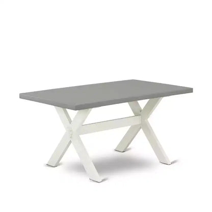 5-Piece Rectangle Natural Oak Finish Solid Wood Top Dining table with 4 Chairs with