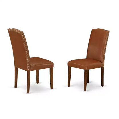 Set Tavolo da Cucina Rotondo - Tavolo Artigianale Costiero 3 pz con 2 Sedie - Tavolo da Pranzo da 42 Pollici