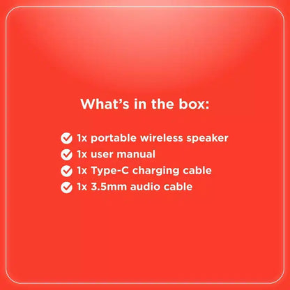 Altoparlante Bluetooth portatile RadioShack 30W IPX5 blu grigio con luci RGB con TWS per accoppiamento 4000mAh