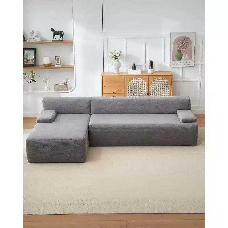 106 Cloud Sectional Couch with L-Shape Chaise, Modern Modular Deep Seat Sofa Couch, Oversized Sofa Sleeper for Living Room, No Assembly Required