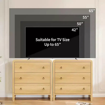 3 Drawer Dresser for Bedroom, Modern Closet Dressers Chest of Drawers, Wood Clothes Storage Dresser Chest for Living Room Hallway Closet