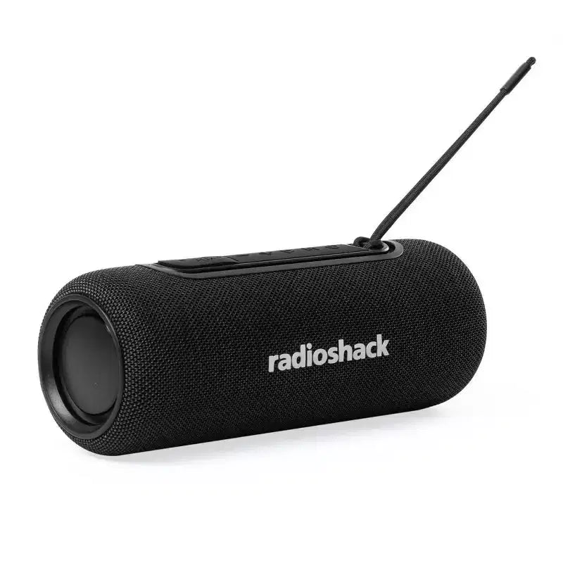 RadioShack Mini Bluetooth Outdoor Rugged Speaker 8W RGB Lights 1500mAh With TWS For Pairing and FM Radio Black
